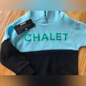 BIRDZ 24M Chalet Colorblock Hoodie - Aqua & Black